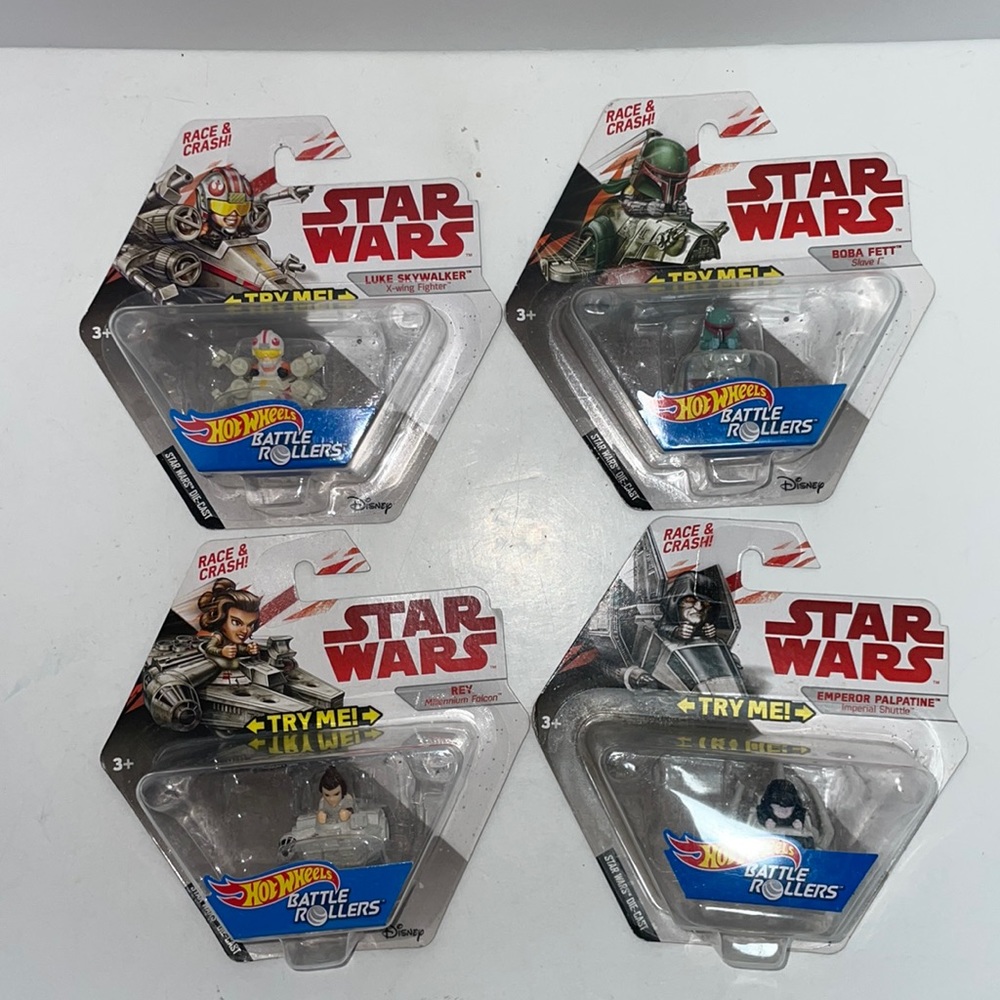 Hot Wheels Star Wars Battle Rollers Lot of 4